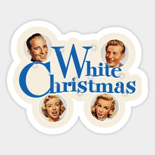 White Christmas 1954 Holiday Classic Sticker